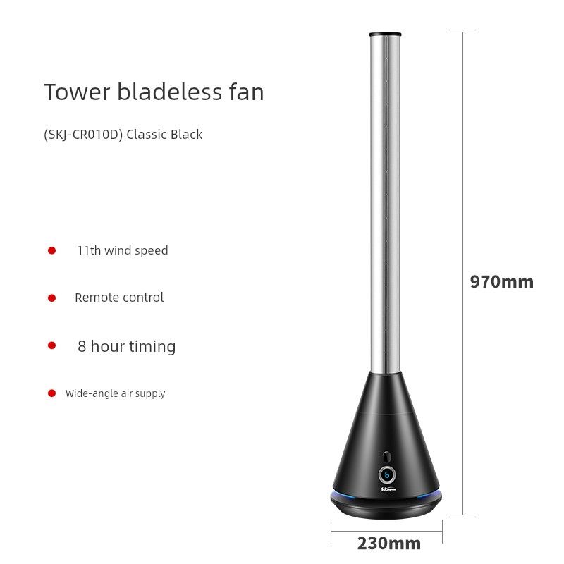 SK Bladeless Fan Electric Fan Floor Fan For Home Bladeless Air Circulation Energy Saving Mute Vertical Remote Control Tower Fan