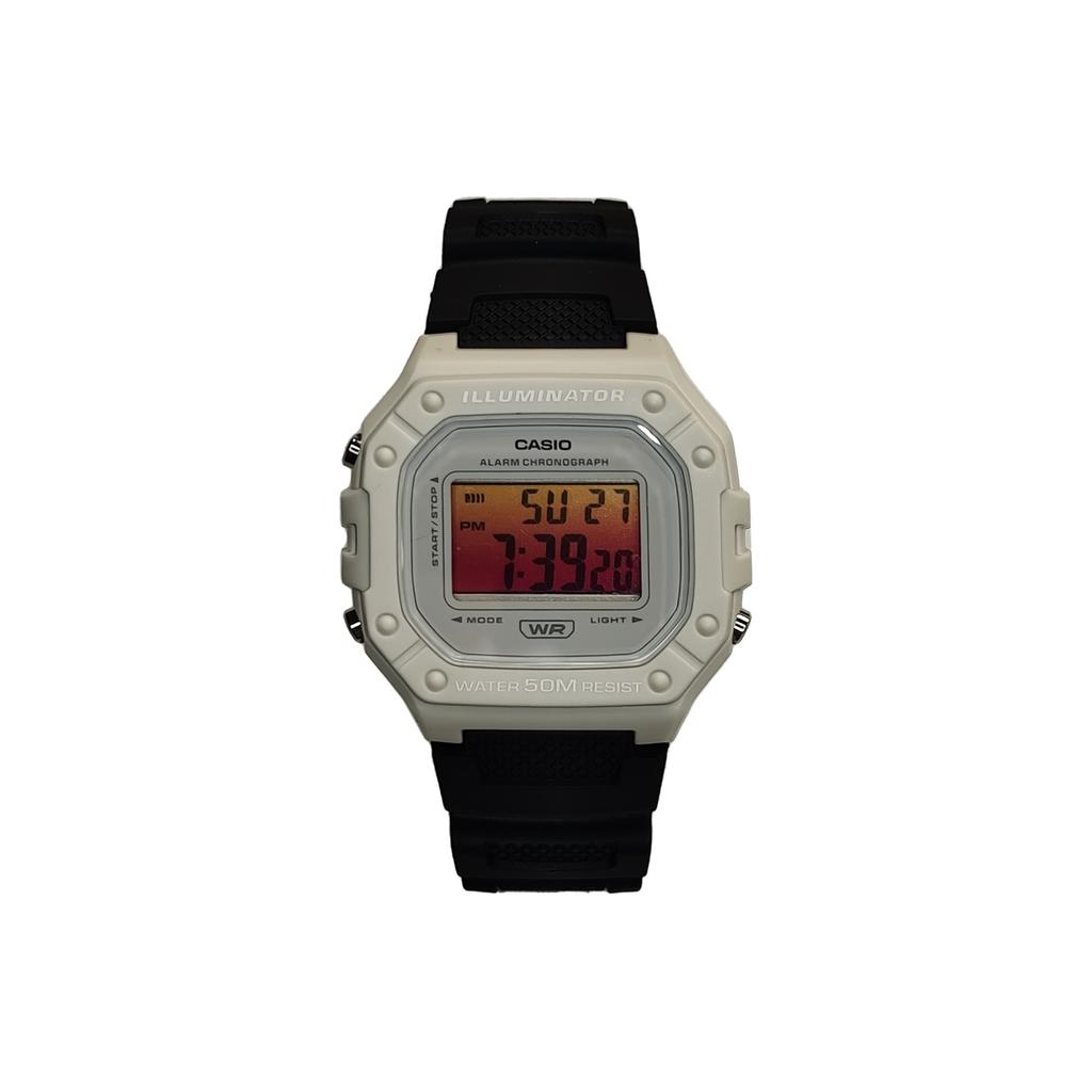 Casio Унисекс Оранжевые часы серии DIGITAL W-218HC-8AV(Watch3--)
