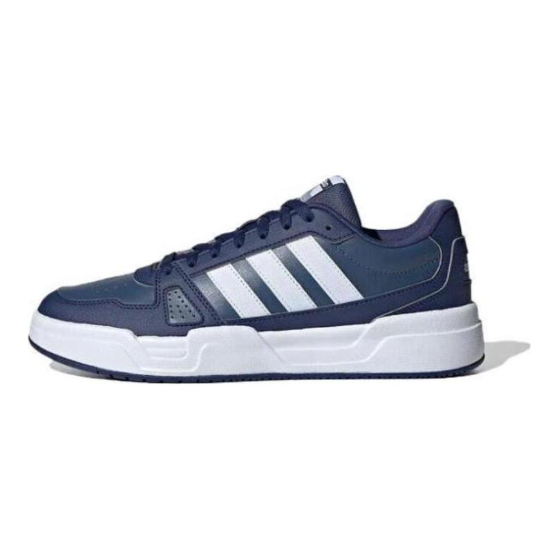 adidas Lite Baller Легкие Удобные Нескользящие Прочные Низкие Повседневные Кроссовки Мужские Синие Белые JR5228