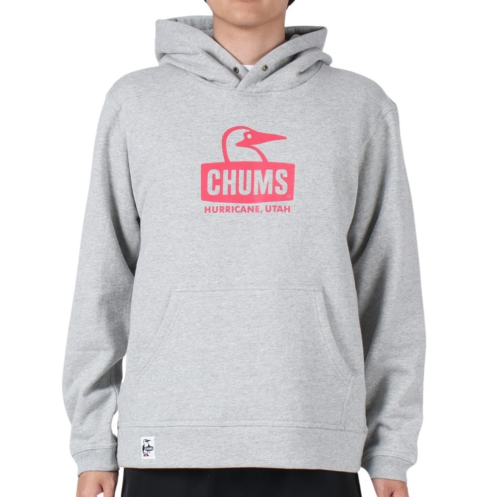 Толстовка с капюшоном Booby Face Pullover Parka S [Chums] Мужская H/серый×красный