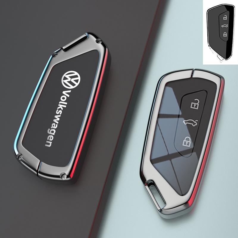 Для VOLKSWAGEN VW для Volkswagen Tiguan VW Golf 7 4 5 Mk4 6 MK7 для Skoda Octavia A7 для Seat Leon Ibiza Altea Металлический чехол для автомобильного ключа