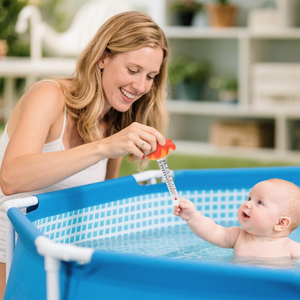 Cartoon Animals Swimming Pool Float Temperature Measurement 10ml