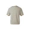 GOELIA Spring Tencel Lapel Striped Pullover