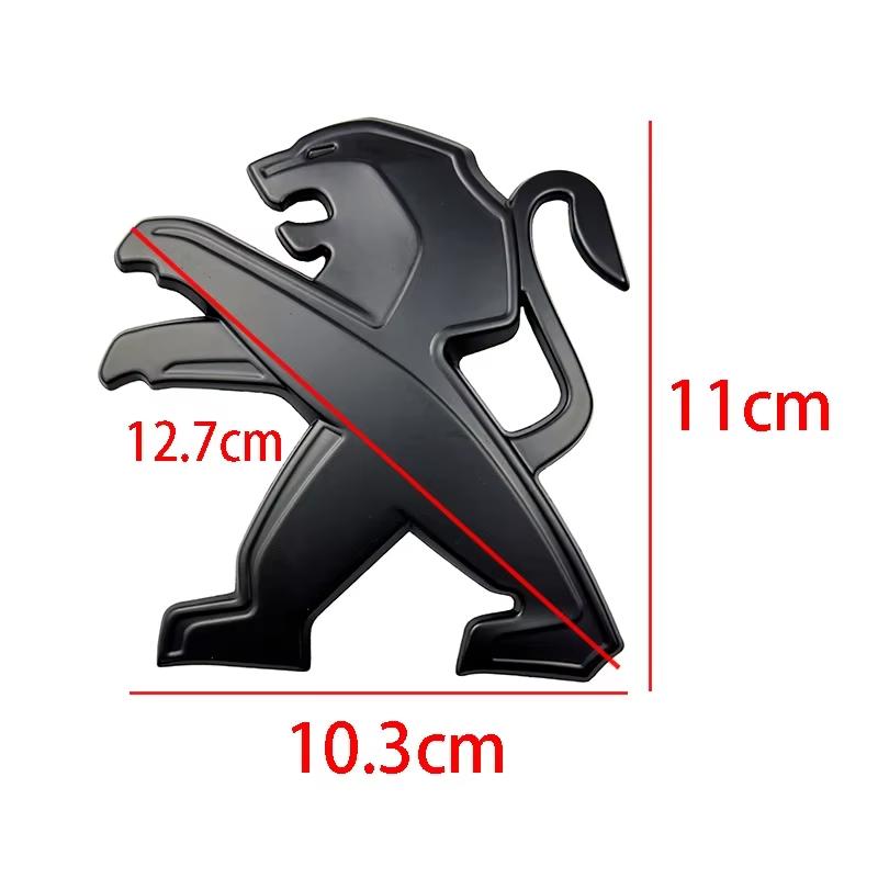 ABS Car Front Rear Logo Emblem Stickers for Peugeot 2008 3008 2021 2022 2023 Auto Grille Trunk Badge Cover Exterior Decoration