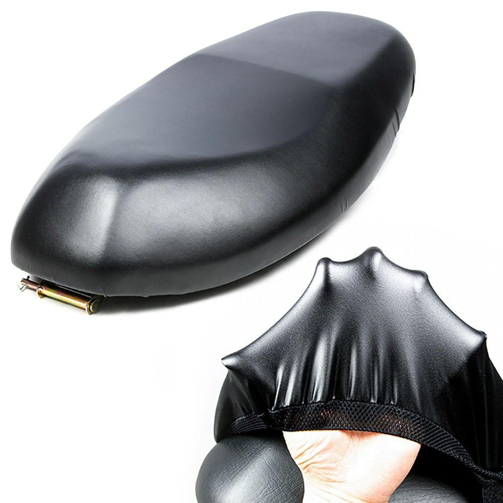 Black Motorcycle Seat Cover Non-slip Dustproof Seat Protector Waterproof Breathable Sunscreen Scooter Cushion
