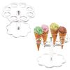 1PC Transparent Shop Ice Cream Rack Desktop Ice Cream Stand Convenience Store Display Rack Holder Sundries Accessories