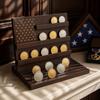 Solid Wood Challenge Coin Holder Multi Tier Wooden Coin Cabinet Collector Coin Case  Office Decor