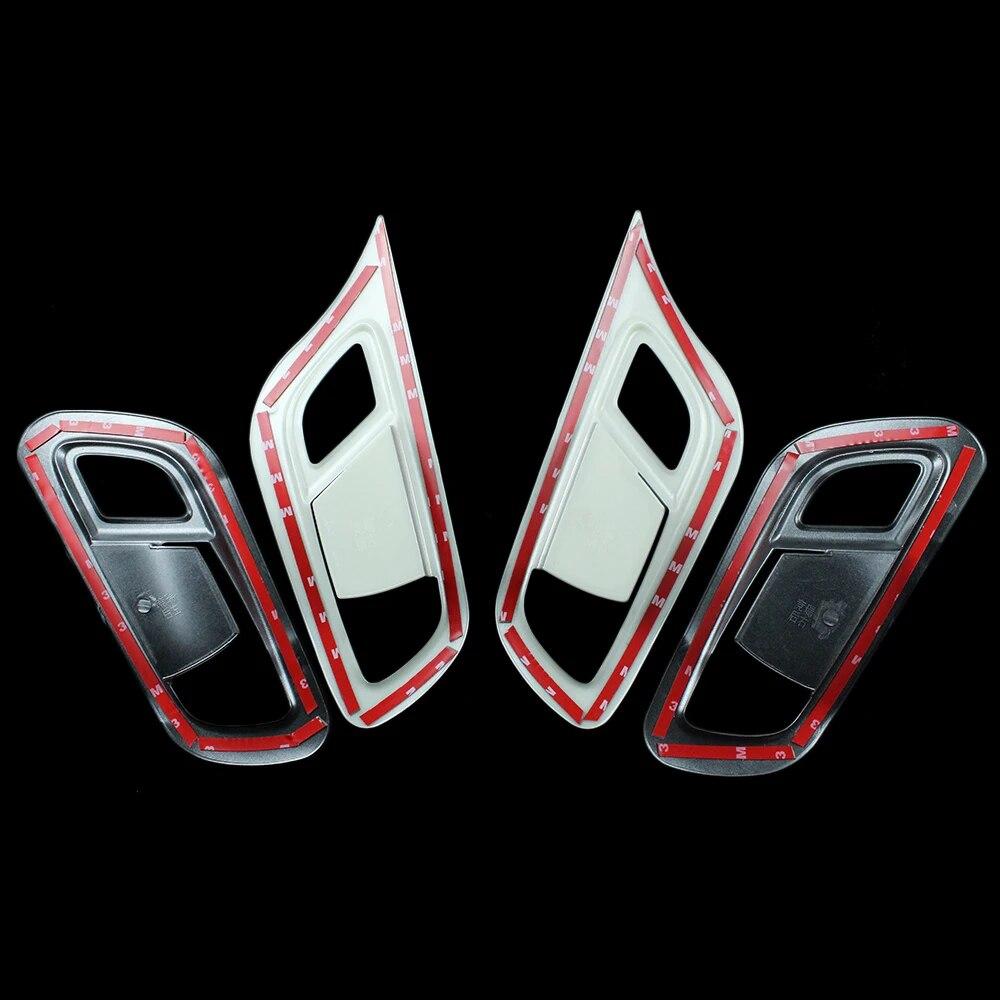 Хромированная внутренняя дверная ручка из АБС-пластика, накладка на крышку чаши для Honda City 2015 20016 2017 LHD, аксессуары для стайлинга автомобилей 4 шт./компл.