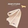 Cute Dachshund Dog Embroidered Cashmere Scarf, Female Season Student, Warm Soft, Skin-Friendly Shawl Scarf