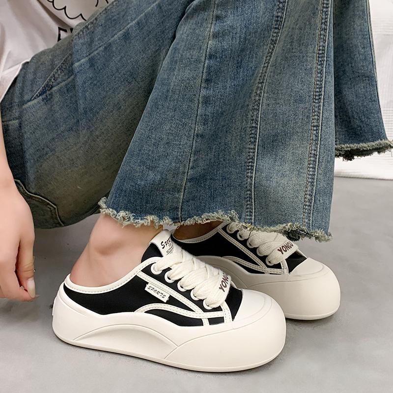 Модные женские кроссовки CRLAYDK Classic Удобные мюли Слипоны Повседневные лоферы на платформе Туфли без задника Обувь для ходьбы Женские шлепанцы