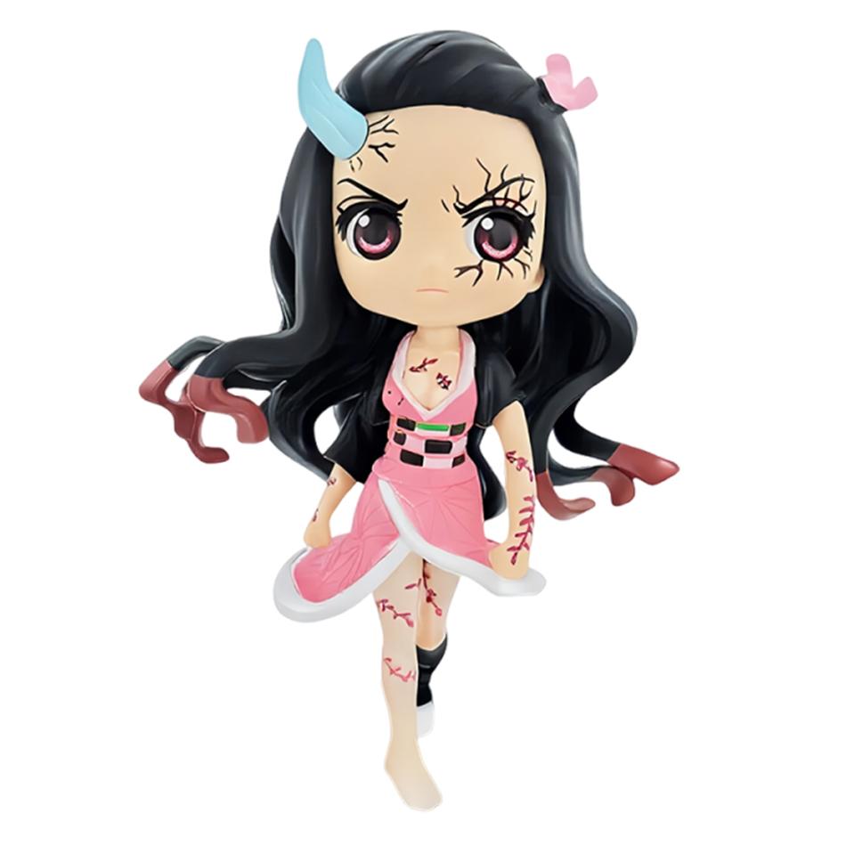 15cm Demon Slayer Character Q Edition Stove Door Charcoal Master You Bean Purgatory Apricot Shoulang Handmade PVC Model Ornament