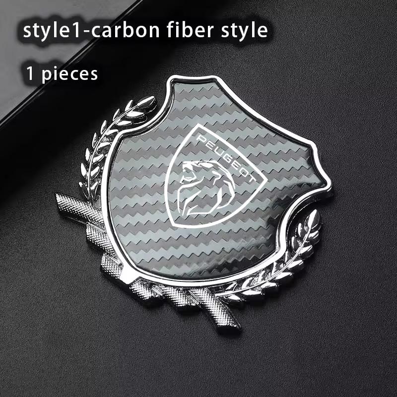 Metal Car Trunk Window Side Emblem Badge Decal Sticker For New Peugeot 206 208 207 3008 308 2008 107 508 607 106 406 407 307 301