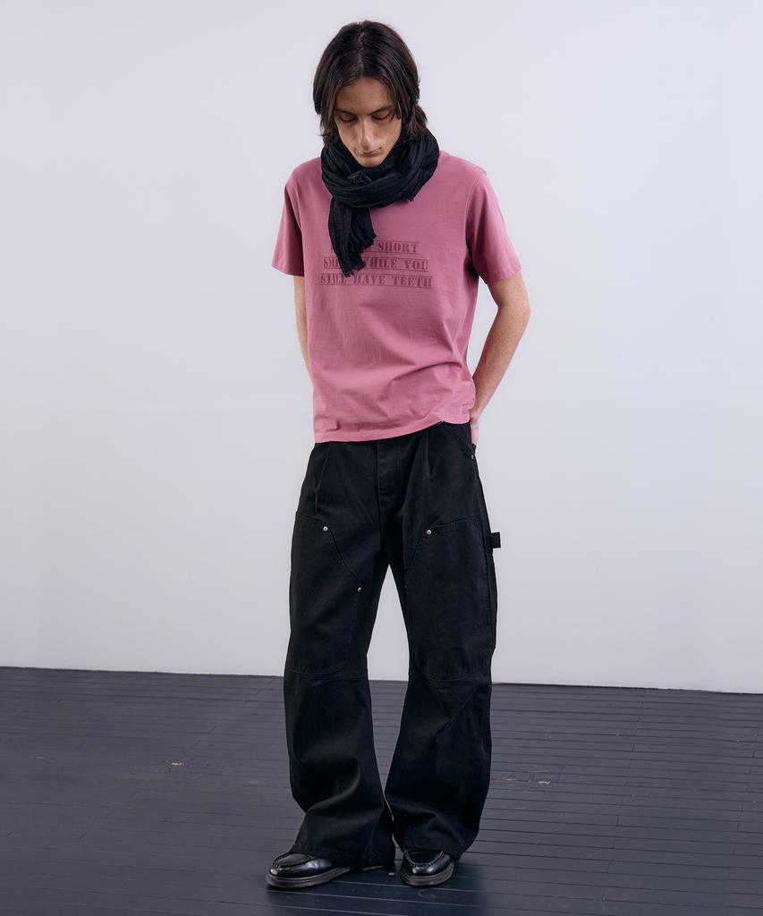 NUAKLE (M) Curve Utility Carpenter Pants_Black