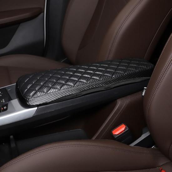 Car Armrest Box Cover Leather Carbon Style Protect Trim Kit For BMW X1 -2024