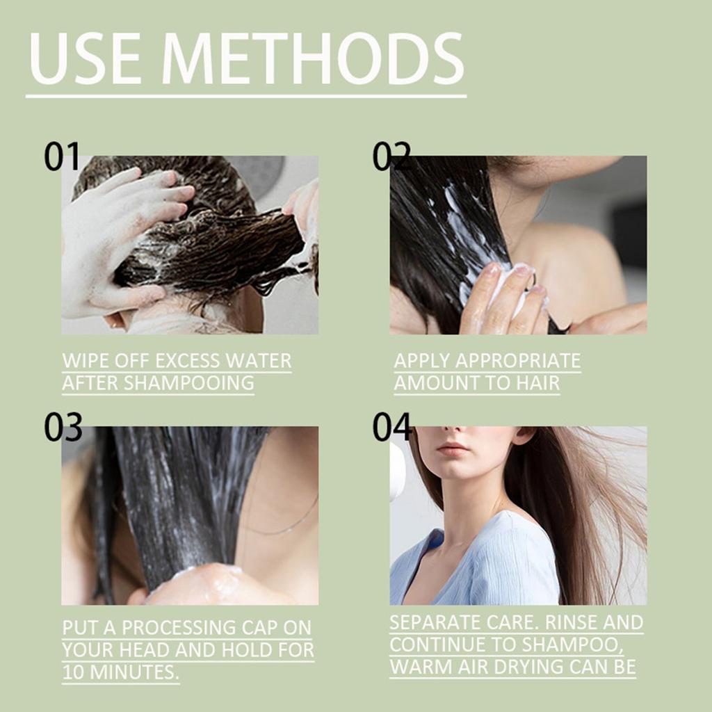 Маска для волос с мятой, увлажняющее масло для волос, глубоко питательное, уход за гладкими и сухими волосами