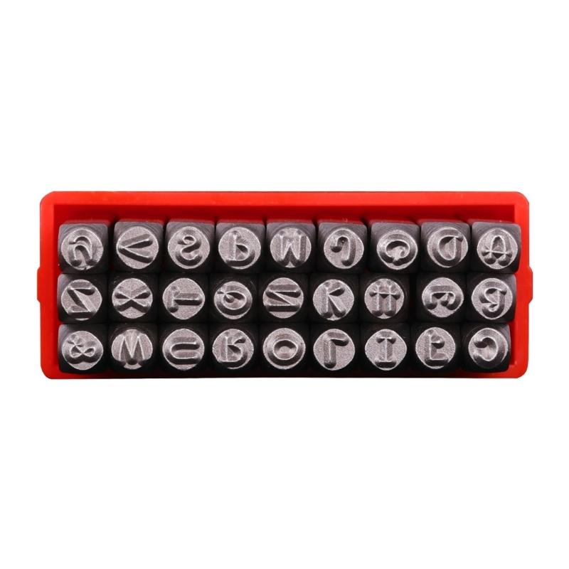 Профессиональный 3 мм стальной штамп для букв и цифр, металлическая ручка, пробойники для кожи, инструмент для резьбы для кожевенного ремесла, изготовления ювелирных изделий