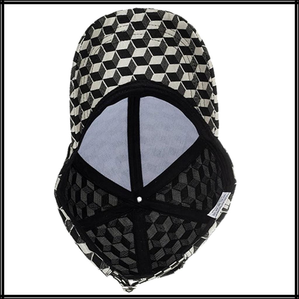 Оптическая иллюзия CA651 [Белый Клык] Кепка, Узор, Шляпа, Спорт, Бег, На улице, Мужчины, Женщины, (Кофе)