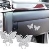 4Pcs Butterfly Car Stickers Sparkling Rhinestone Self Adhesive Easy To Apply Car Stickers for Unique Car Interior Decoration