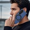 KEYSION Вращающаяся на 360° магнитная подставка-кольцо Чехол из искусственной кожи для MagSafe для Samsung Z Fold 7 5G Беспроводная зарядка Задняя крышка телефона