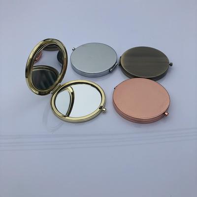 Модное повседневное ретро матовое круглое карманное зеркало для макияжа портативное двухстороннее складное лупа