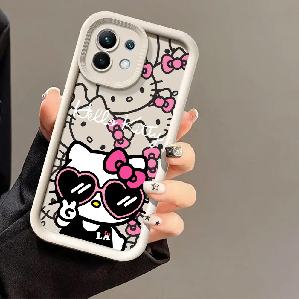 Hellos KT-Kittys Cat Anime Phone Case For Xiaomi 14T 14 13T Pro 12 13 11 Lite POCO F3 F5 X5 X6 M5s M6 Pro Soft Shockproof Cover