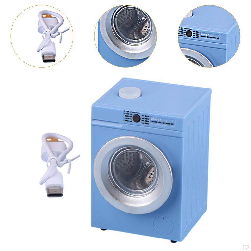 1/12 Dollhouse Washing Machine Miniature Furniture Life Scene Doll Accessories Decoration for Living