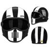 Carbon Fiber Retro Full Face Motorcycle Helmet Men Women Vintage Pig Nose Style Small Shell Cruiser Harley