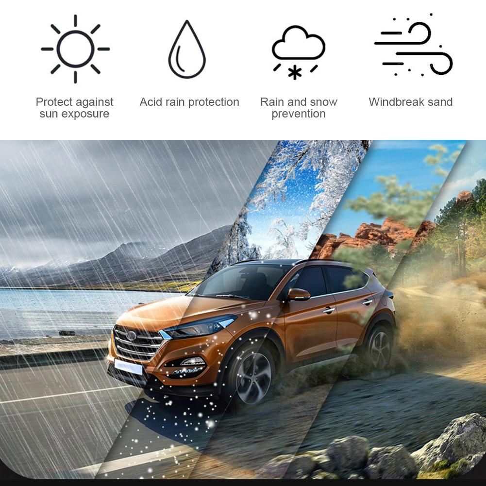 Универсальный защитный чехол для автомобиля S-XL одноразовый прозрачный чехол для автомобиля наружная защита водонепроницаемый пыленепроницаемый для хэтчбека внедорожника