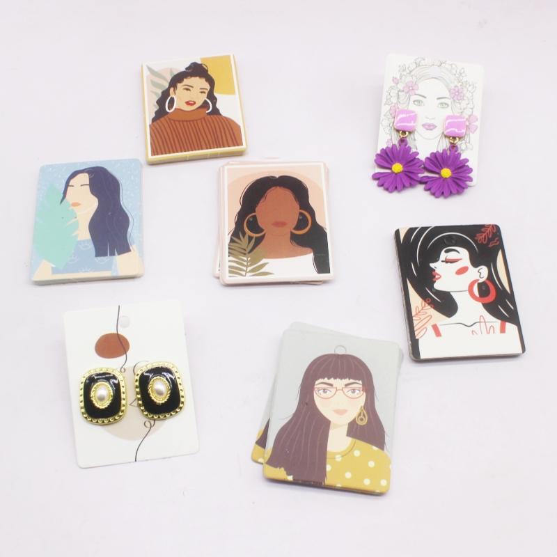 50 шт 5x6,5 см серьги карты картон ювелирные изделия новейшее поступление популярный дисплей картон горячая распродажа модный дизайн нежные карты