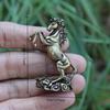 Vintage Copper Zodiac Horse Small Statue Feng Shui Ornaments Brass Lucky Animal Miniatures Figurines Desktop Decorations Crafts