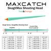 Maxcatch Skagit Shooting Head GR 17 FT с 2 сварными петлями Fly Line 23FT 250g-650 FT-25 (Бирюзовый/Оранжевый, 450гр)
