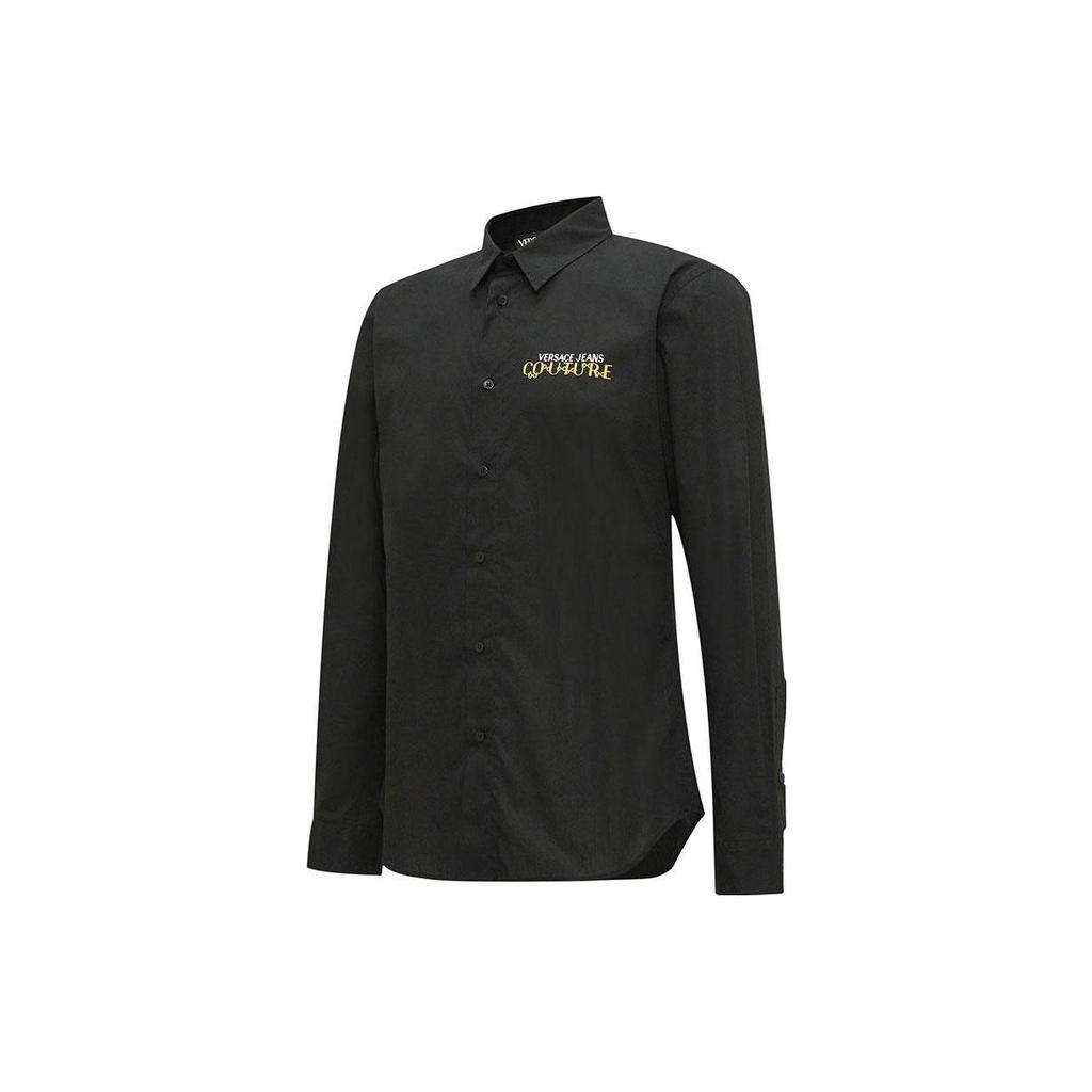 Versace Jeans Couture Хлопковая рубашка с принтом логотипа 75GALYS3-CN002-899
