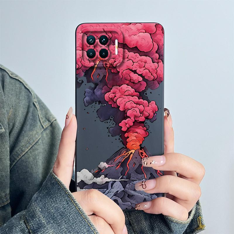 Чехол для телефона OPPO Reno4 Lite Reno4 F Чехол Reno 4 Lite 4F Мягкий Силикон Мультяшный Funda Милый Панда Цветок Печатный Coque Корпус