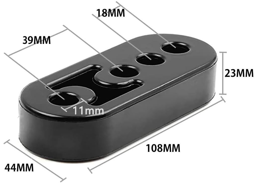 LeTradeJP Подвеска глушителя, 0,4 дюйма (11 мм), Усиленная втулка глушителя, подвесной резиновый элемент, глушитель