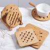 Trivets for Hot Pots and Pans Bamboo Trivet Hot Pads for Kitchen Counter Trivet Stand Mat Set Coaster for Kitchen Wooden Heat R
