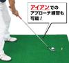 Large Golf 150cm X Golf Practice Mat with Two Rubber Tees for Swing Practice Mat, 100cm,