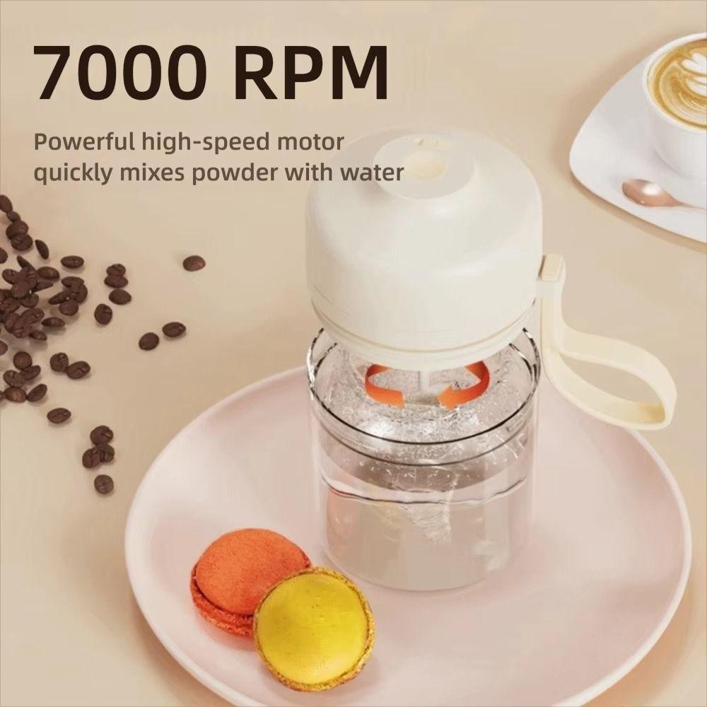 Portable Handle Automatic Mixing Cup 400ml Capacity Smart Drink Mixer Milk Mixing