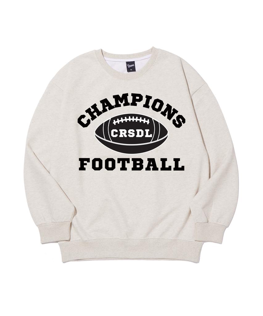 CREAM SODA LAB 1984 Champion Football Sweatshirt Oatmeal