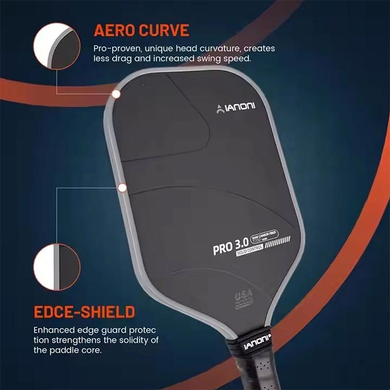 IANONI Ракетка для пиклбола PRO 3.0 16 мм T700 Solid Control and Pwower Профессиональная ракетка для пиклбола