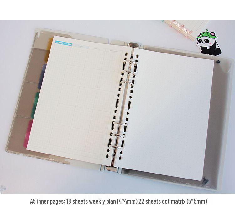 Компактный блокнот в японском стиле: Карманная книга A7, Блокнот A6, Съемный кольцевой блокнот A5