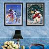 New Year Winter Landscape Christmas Snowman Poster Christmas Decorations Wall Art Painting Christmas Gift Kids Room Decoration