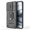 Case for Xiaomi Redmi Note 14 5G, KickStand Camera Lens, Black + 9H Glass