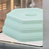 Гибкая безопасная крышка для приготовления пищи в микроволновой печи. Вентилируемая складная защита от брызг с термостойким силиконовым ковриком. Универсальная нескользящая крышка.