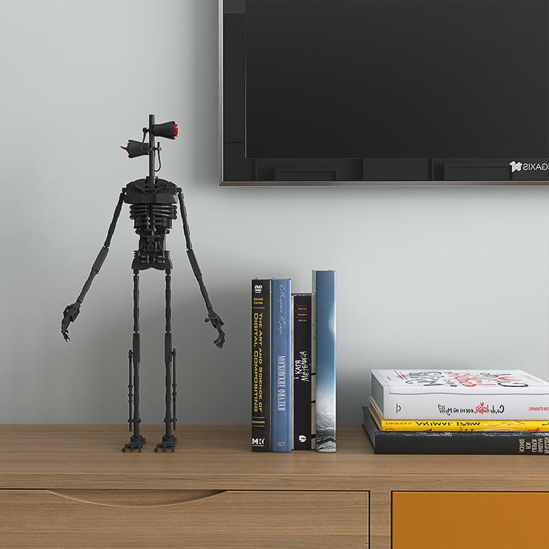 Креативные MOC Сиреноголовый Хоррор Легенда Фигурки Строительные Блоки DIY Модель Кирпичики Игрушки для Детей Блочная Игрушка Подарки для Детей