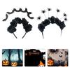 Eye Catching Bat Headband With Fabric Fashionable Headwear For Halloween Celebrations And Cosplay Event