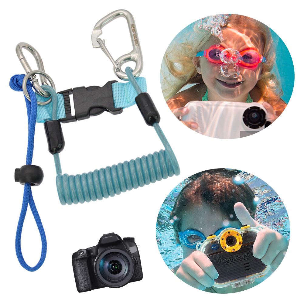 Scuba Diving Camera Lanyard with Quick Release Buckle Scuba Safety Diving Lanyard Anti-Lost for Underwater Camera Flashlight