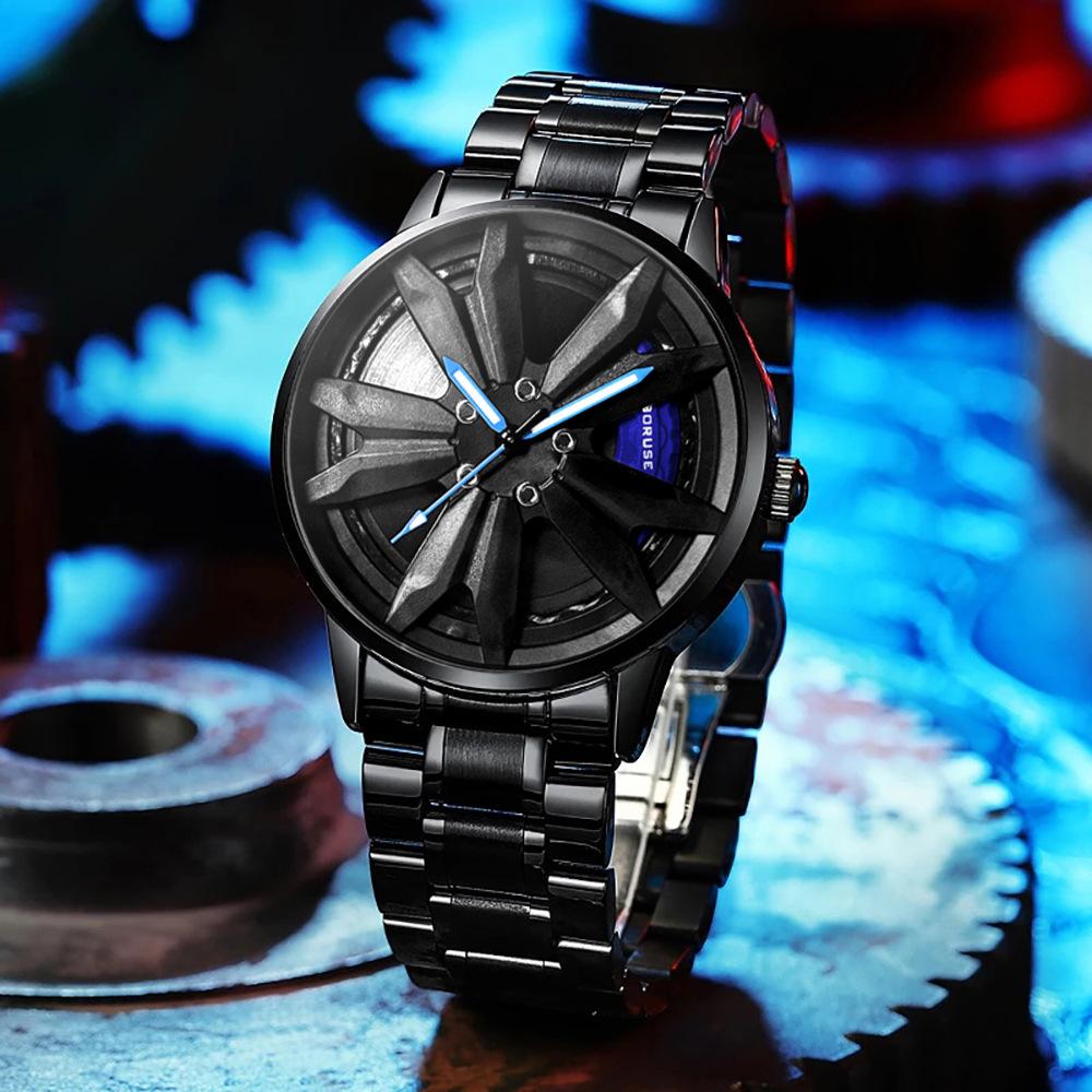 Скелетон Часы Повседневные Мужские Часы Деловые Часы h Спортивные Часы Кварцевые Часы Часы из нержавеющей стали