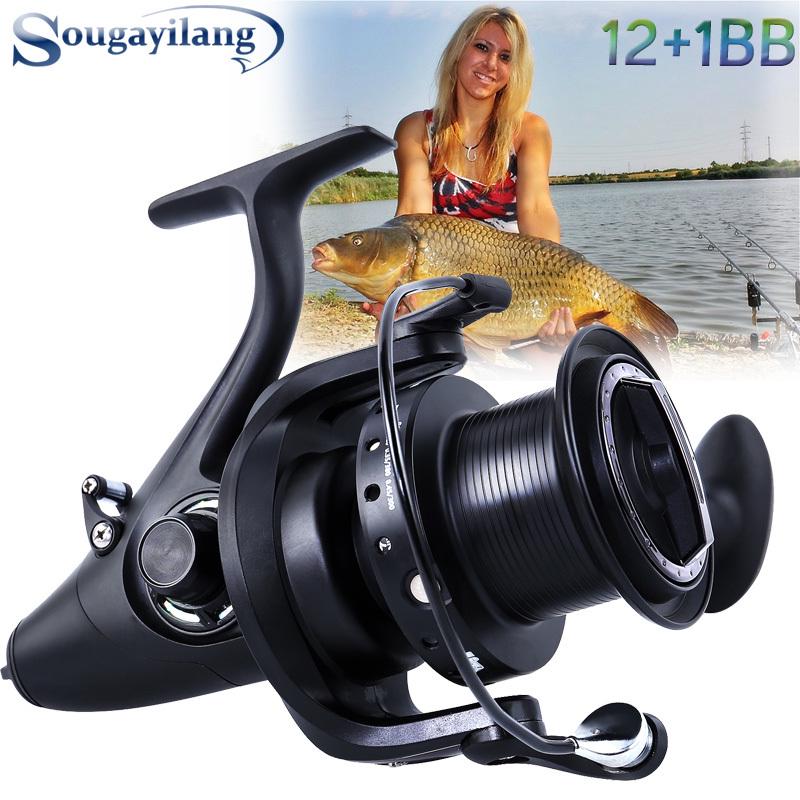 Carp Fishing Reel 9000 12+1BB Aluminum Spool Outdoor Sports Spinning Fishing Reel Freshwater Fishing