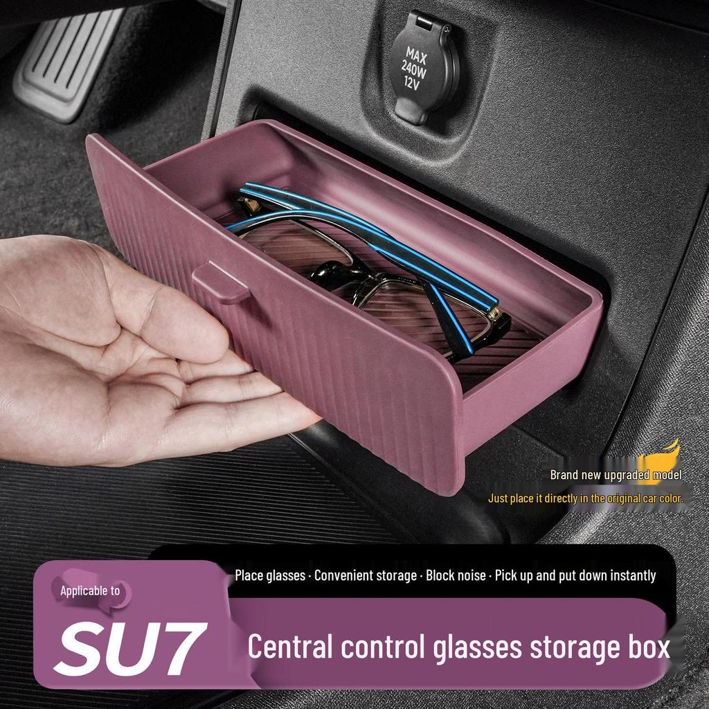 Xiaomi SU7 YU7 Center Console Glasses Case & Storage Box Organizer
