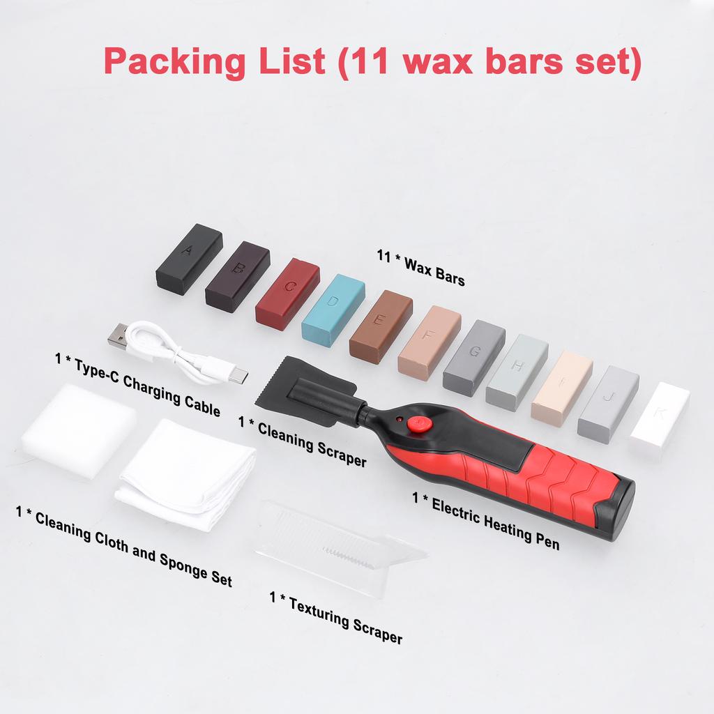 Tile Floor DIY Repairing Tool Set Multifunction Porcelain Furniture Repairing Tool Set Scratch Nail Hole Crack Filler